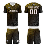 Custom Yellow Silver Jerseys for Men Women Personalized Soccer Uniforms for Adult and Kid