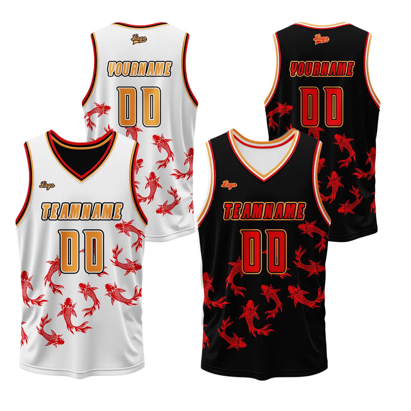 Custom Black White Reversible Basketball Suit for Adults and Kids Personalized Jersey enthsush