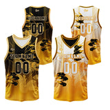 Custom Orange Reversible Basketball Suit for Adults and Kids Personalized Jersey