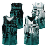 Custom Verdant Reversible Basketball Suit for Adults and Kids Personalized Jersey