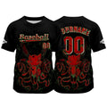 Custom Black Baseball Jersey Personalized Baseball Shirt for Men Women Kids Youth enthsush