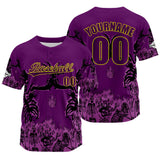 Custom Purple Baseball Jersey Personalized Baseball Shirt for Men Women Kids Youth