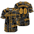 Custom Gray Jersey Personalized Baseball Shirt for Men Women Kids Youth enthsush