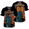 Custom Black Jersey Personalized Baseball Shirt for Men Women Kids Youth enthsush