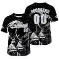 Custom Black Jersey Personalized Baseball Shirt for Men Women Kids Youth enthsush