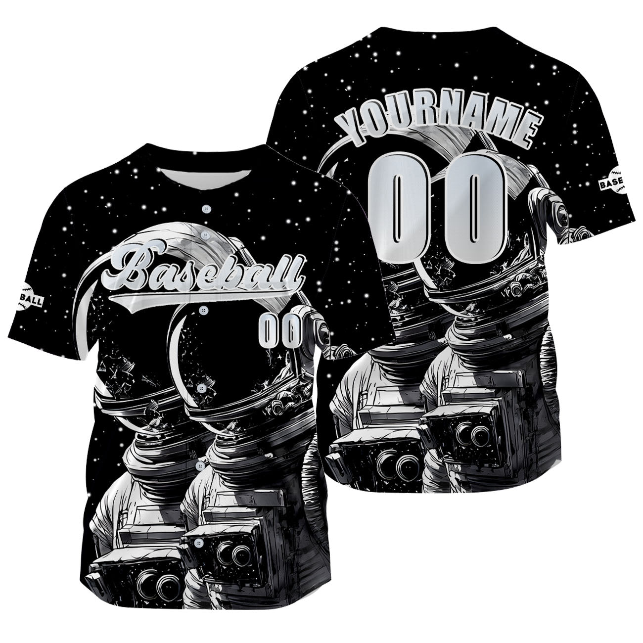 Custom Black Jersey Personalized Baseball Shirt for Men Women Kids Youth enthsush
