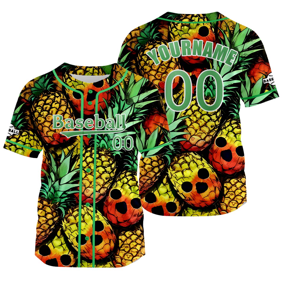 Custom Yellow Green Baseball Jersey Personalized Baseball Shirt for Men Women Kids Youth enthsush