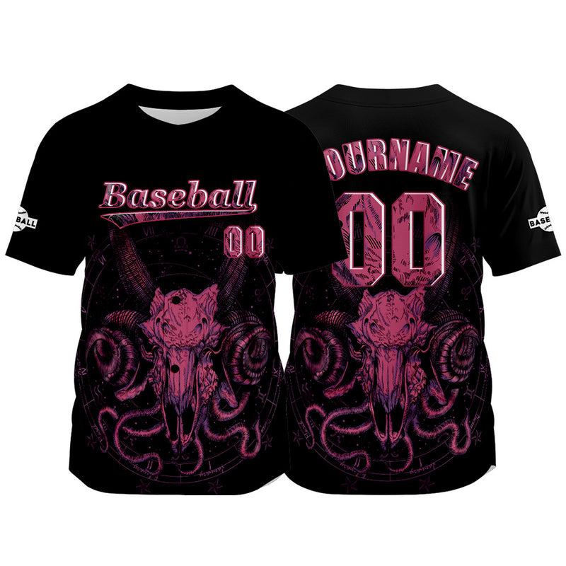Custom Black Baseball Jersey Personalized Baseball Shirt for Men Women Kids Youth