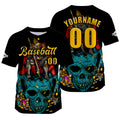 Custom Black Jersey Personalized Baseball Shirt for Men Women Kids Youth enthsush