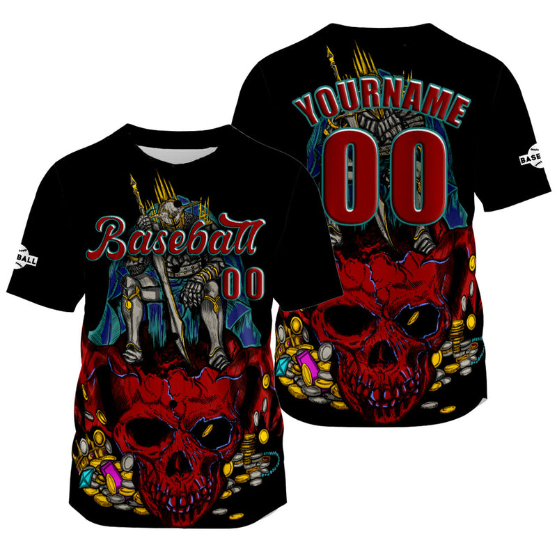 Custom Black Jersey Personalized Baseball Shirt for Men Women Kids Youth