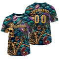 Custom Bule Brown Jersey Personalized Baseball Shirt for Men Women Kids Youth enthsush