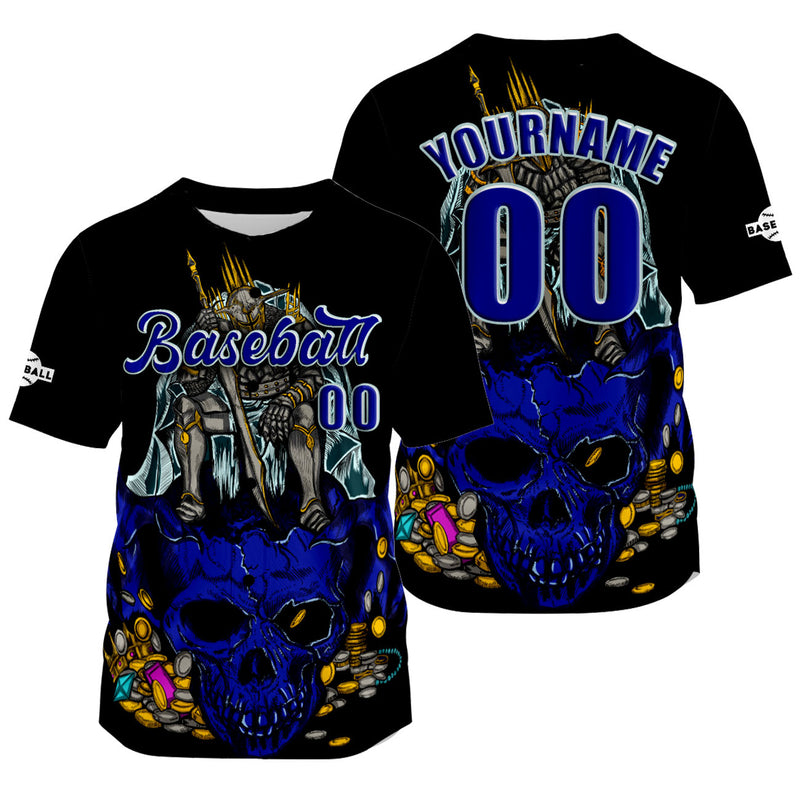 Custom Black Jersey Personalized Baseball Shirt for Men Women Kids Youth