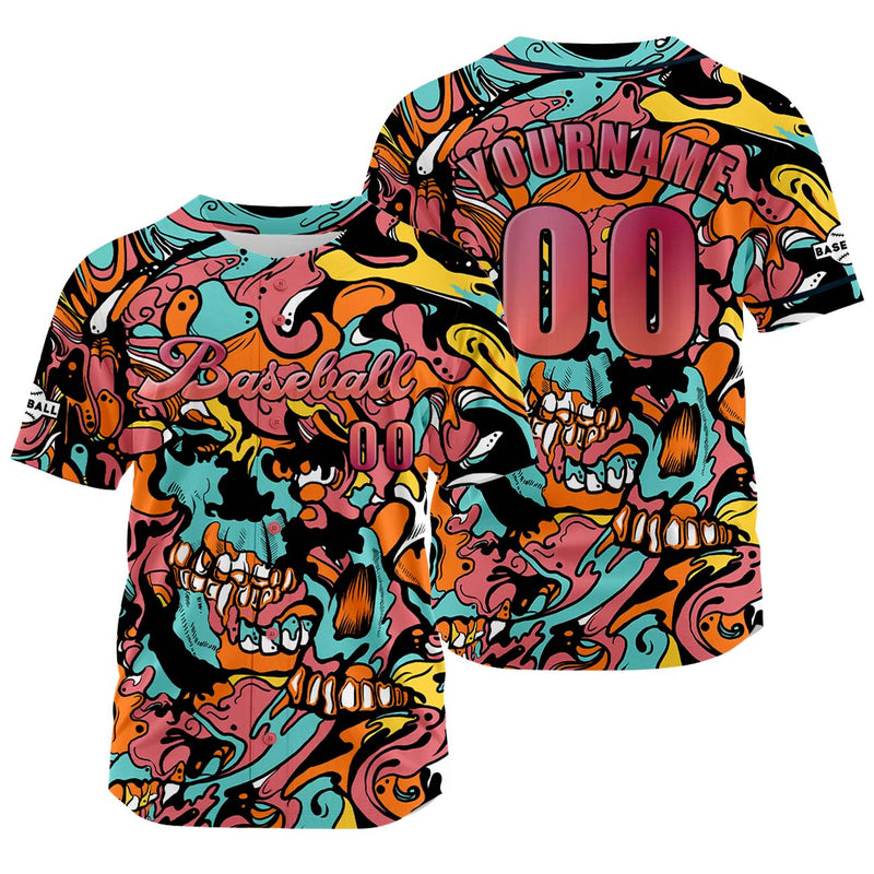 Custom Red Jersey Personalized Baseball Shirt for Men Women Kids Youth