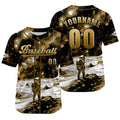 Custom Earthy Yellow Jersey Personalized Baseball Shirt for Men Women Kids Youth enthsush