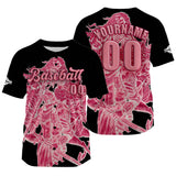 Custom Black Jersey Personalized Baseball Shirt for Men Women Kids Youth