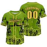 Custom Green Baseball Jersey Personalized Baseball Shirt for Men Women Kids Youth