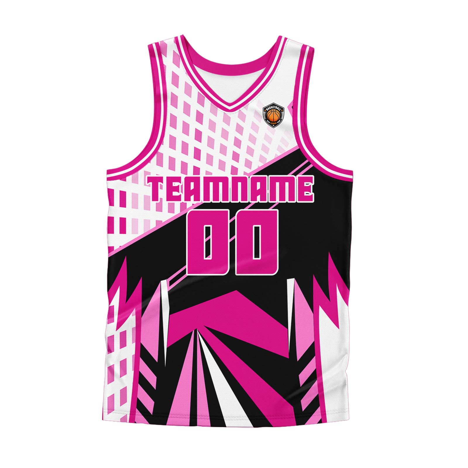 Custom Pink Basketball Jersey Uniform Suit Printed Your Logo Name Number enthsush