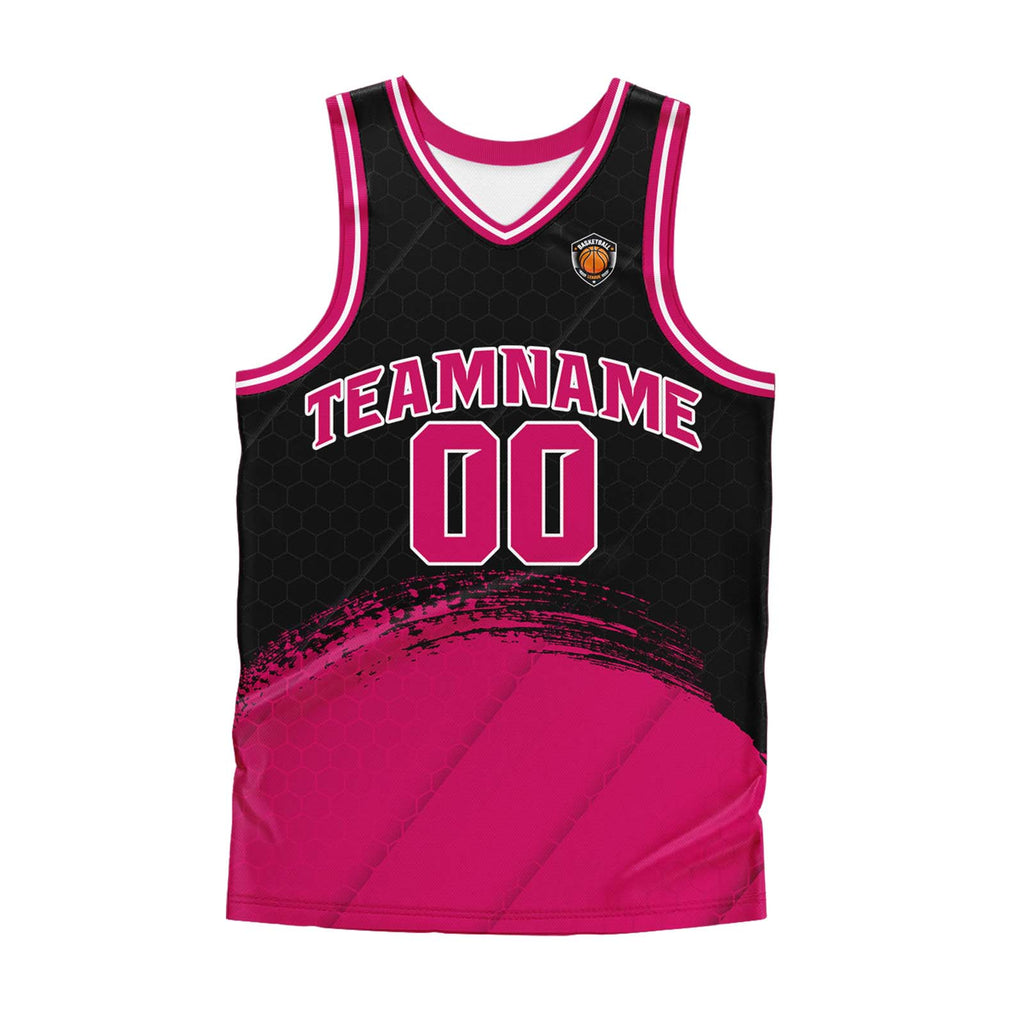 Custom Black Rose Basketball Jersey Uniform Suit Printed Your Logo Name Number enthsush