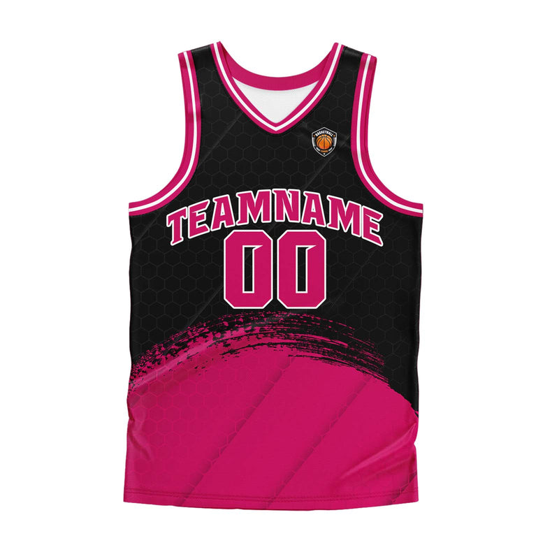 Custom Black Rose Basketball Jersey Uniform Suit Printed Your Logo Name Number
