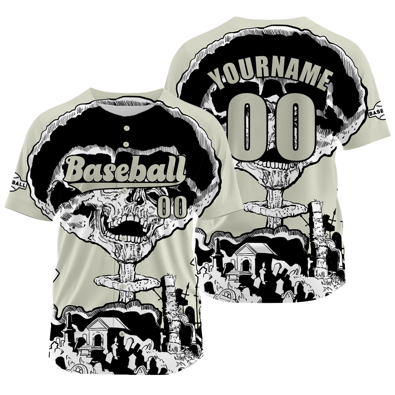 Custom Beige Baseball Jersey Personalized Baseball Shirt for Men Women Kids Youth enthsush
