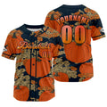 Custom Orange Baseball Jersey Personalized Baseball Shirt for Men Women Kids Youth enthsush