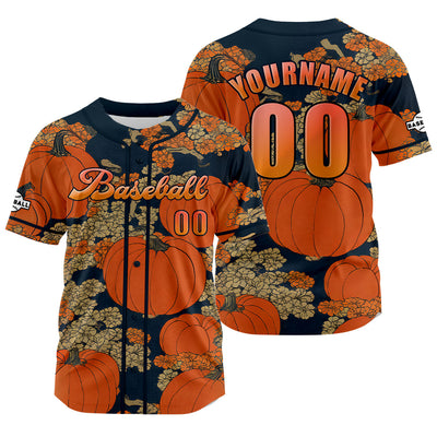 Custom Orange Baseball Jersey Personalized Baseball Shirt for Men Women Kids Youth enthsush