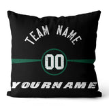 Custom Football Throw Pillow for Men Women Boy Gift Printed Your Personalized Name Number Green & White