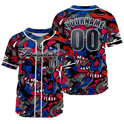 Custom Grey Jersey Personalized Baseball Shirt for Men Women Kids Youth enthsush