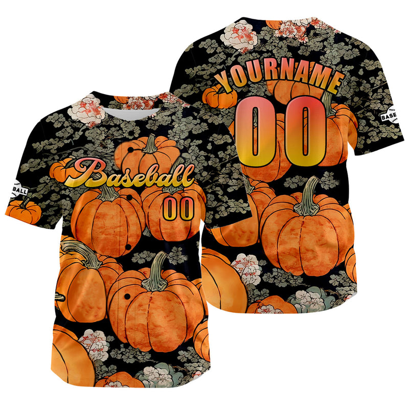 Custom Orange Baseball Jersey Personalized Baseball Shirt for Men Women Kids Youth