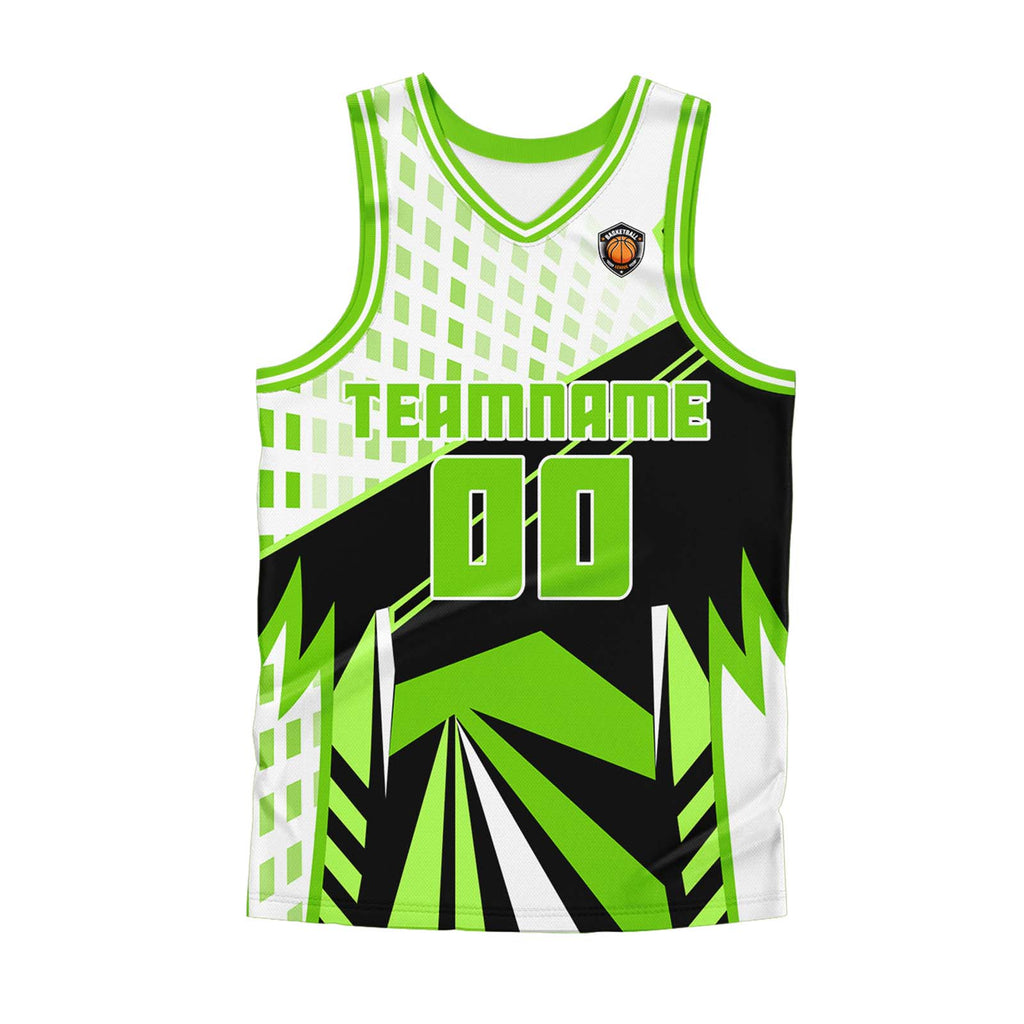 Custom Neon Green Basketball Jersey Uniform Suit Printed Your Logo Name Number enthsush