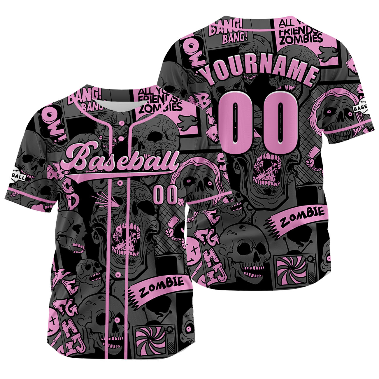 Custom Gray Jersey Personalized Baseball Shirt for Men Women Kids Youth enthsush