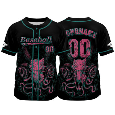 Custom Black Baseball Jersey Personalized Baseball Shirt for Men Women Kids Youth enthsush
