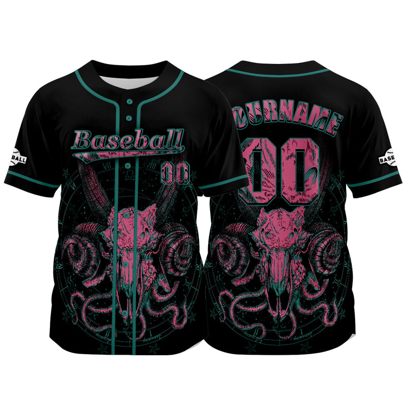Custom Black Baseball Jersey Personalized Baseball Shirt for Men Women Kids Youth