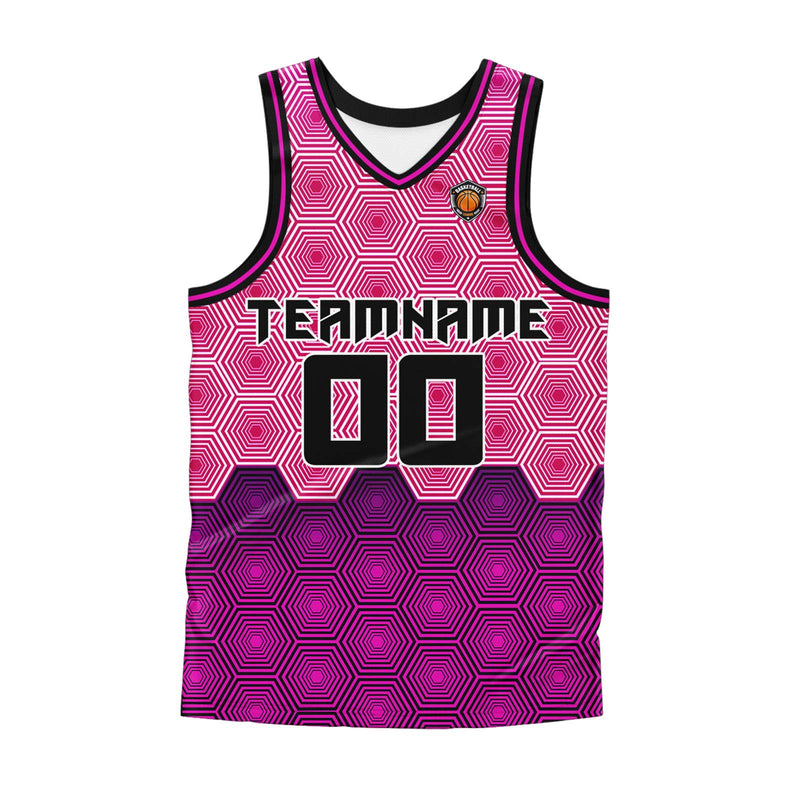 Custom Rose Basketball Jersey Uniform Suit Printed Your Logo Name Number