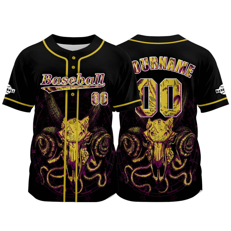 Custom Black Baseball Jersey Personalized Baseball Shirt for Men Women Kids Youth