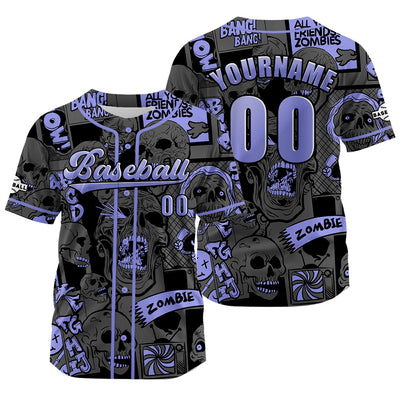 Custom Gray Jersey Personalized Baseball Shirt for Men Women Kids Youth enthsush
