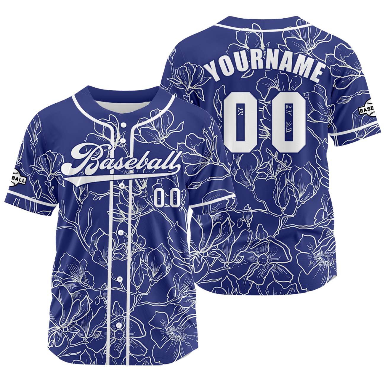 Custom Blue Jersey Personalized Baseball Shirt for Men Women Kids Youth enthsush