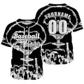Custom Black Baseball Jersey Personalized Baseball Shirt for Men Women Kids Youth enthsush