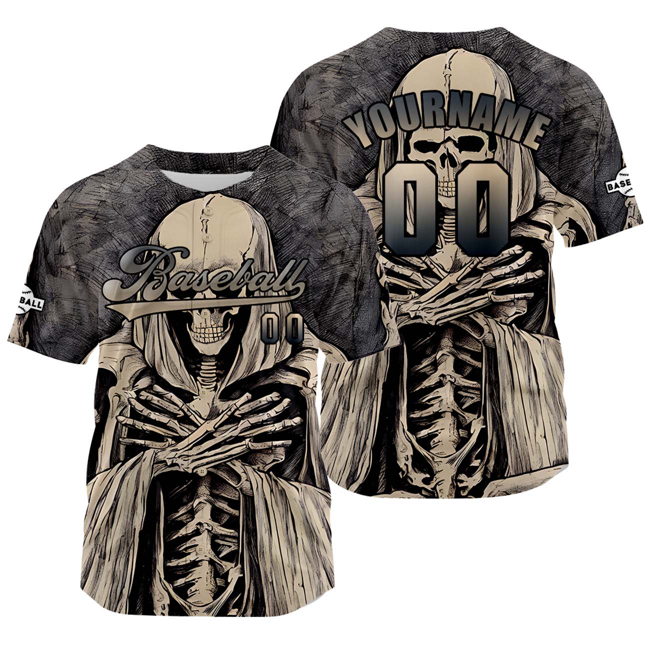 Custom Gray Jersey Personalized Baseball Shirt for Men Women Kids Youth enthsush