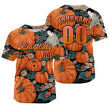 Custom Orange Baseball Jersey Personalized Baseball Shirt for Men Women Kids Youth