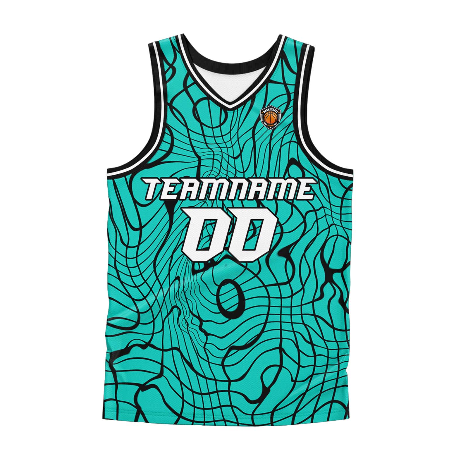 Custom Teal Basketball Jersey Uniform Suit Printed Your Logo Name Number enthsush
