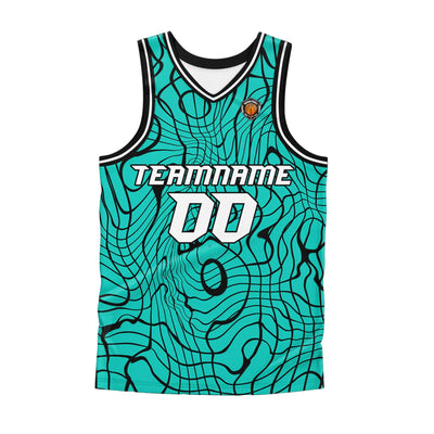 Custom Teal Basketball Jersey Uniform Suit Printed Your Logo Name Number enthsush