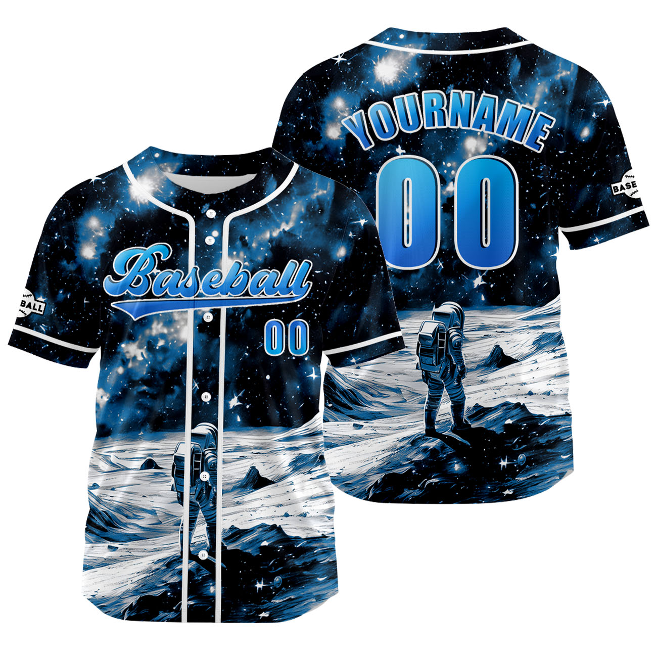 Custom Blue Jersey Personalized Baseball Shirt for Men Women Kids Youth enthsush