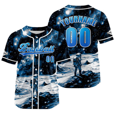 Custom Blue Jersey Personalized Baseball Shirt for Men Women Kids Youth enthsush