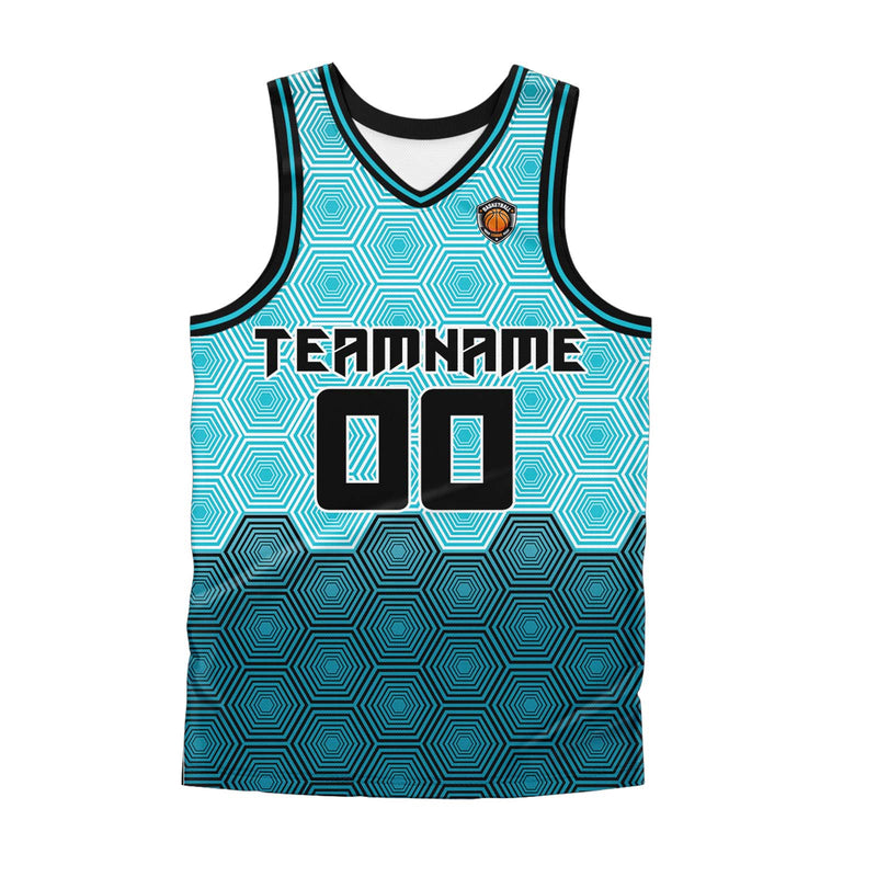 Custom Aqua Basketball Jersey Uniform Suit Printed Your Logo Name Number