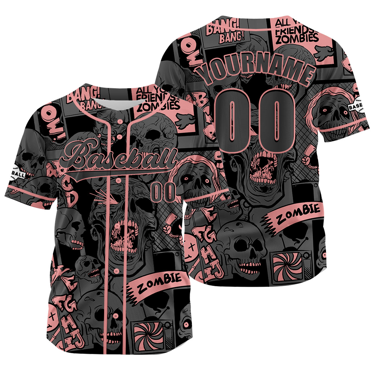 Custom Gray Jersey Personalized Baseball Shirt for Men Women Kids Youth enthsush