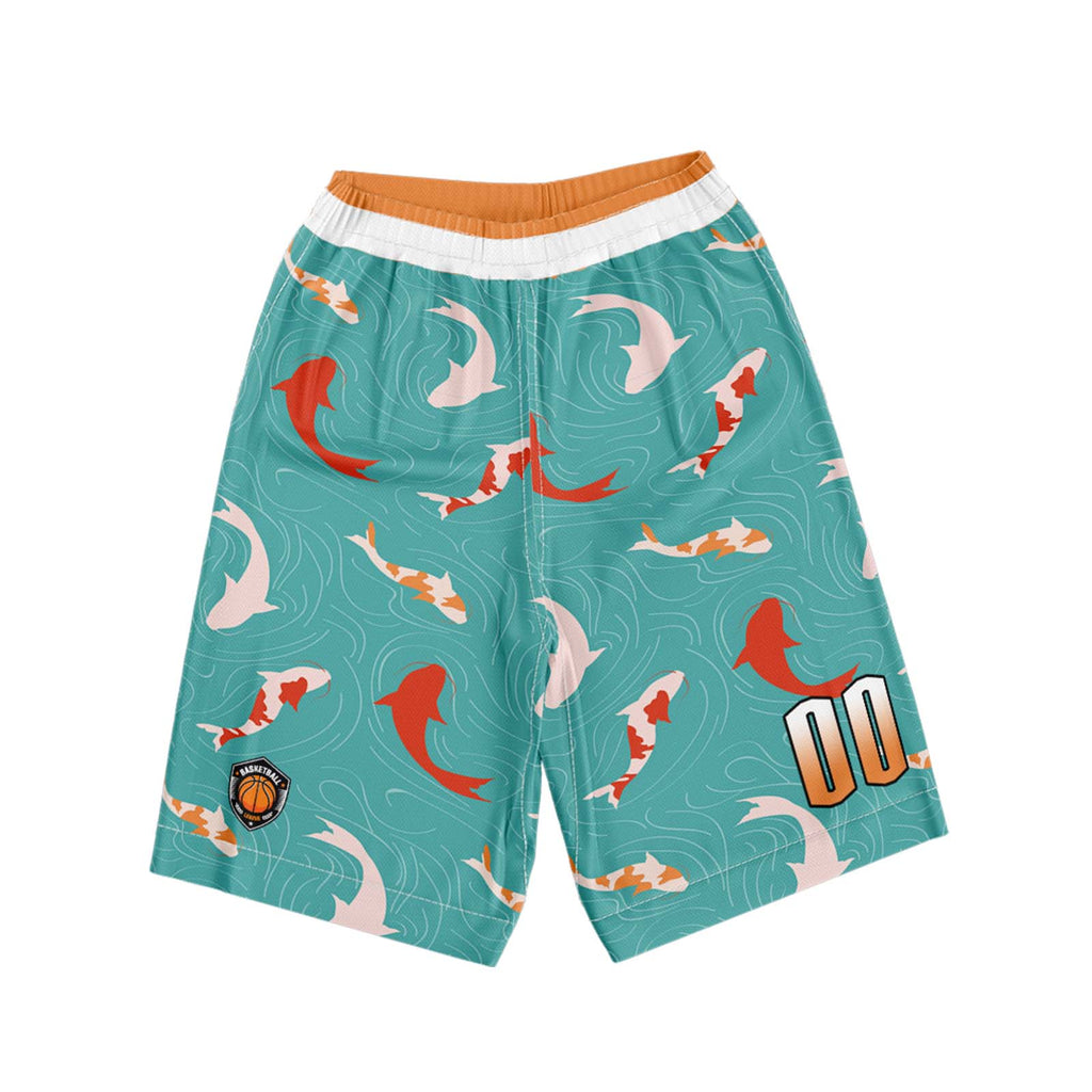 Custom Teal Orange Basketball Jersey Uniform Suit Printed Your Logo Name Number enthsush