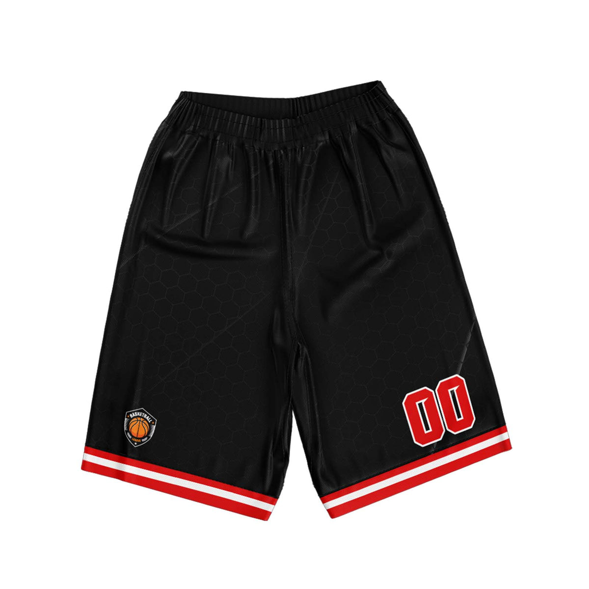Custom Black Red Basketball Jersey Uniform Suit Printed Your Logo Name Number enthsush