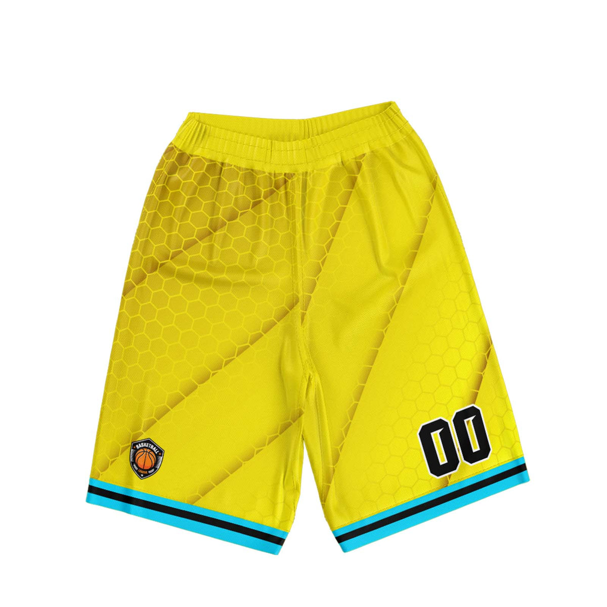 Custom Yellow Blue Basketball Jersey Uniform Suit Printed Your Logo Name Number enthsush