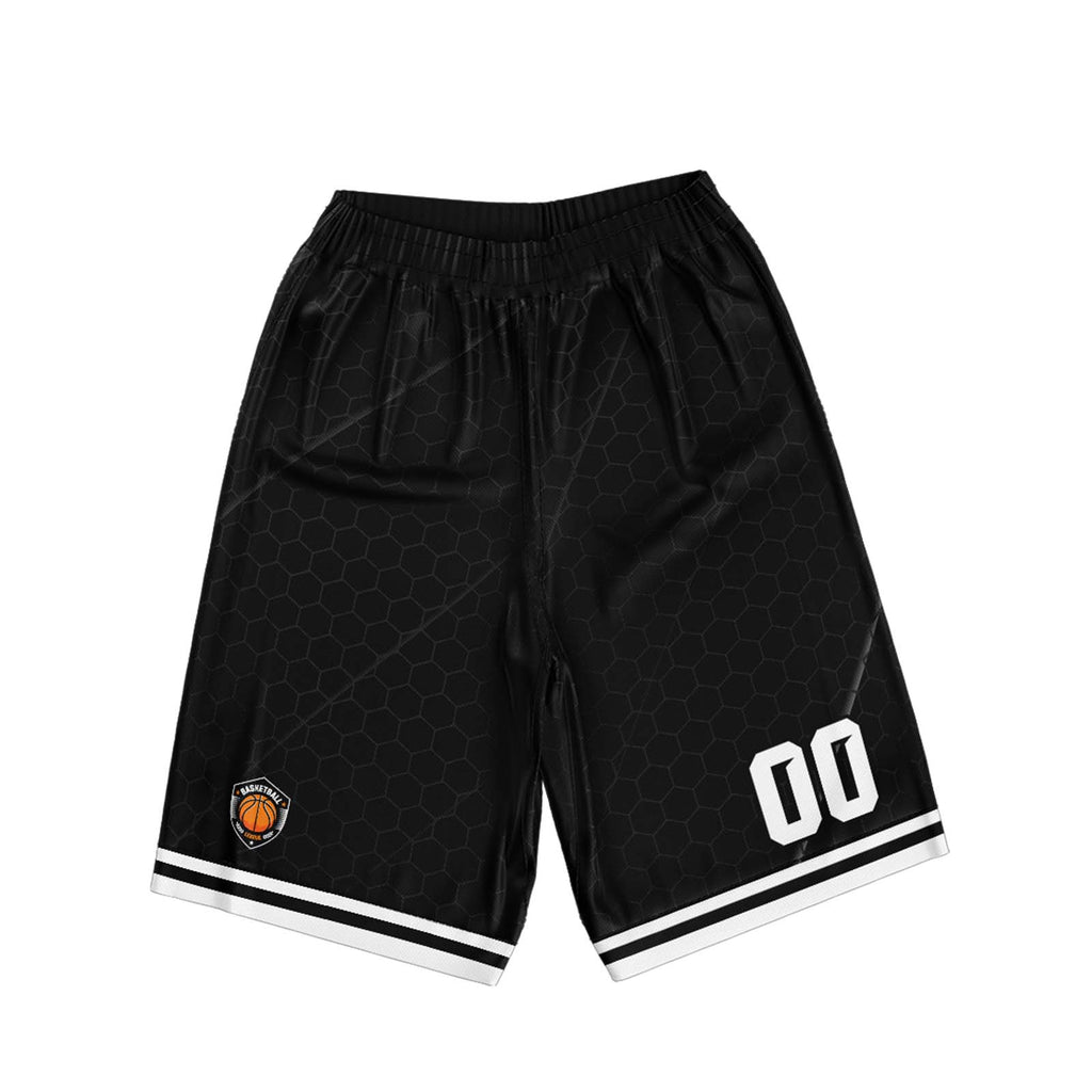Custom Black White Basketball Jersey Uniform Suit Printed Your Logo Name Number enthsush